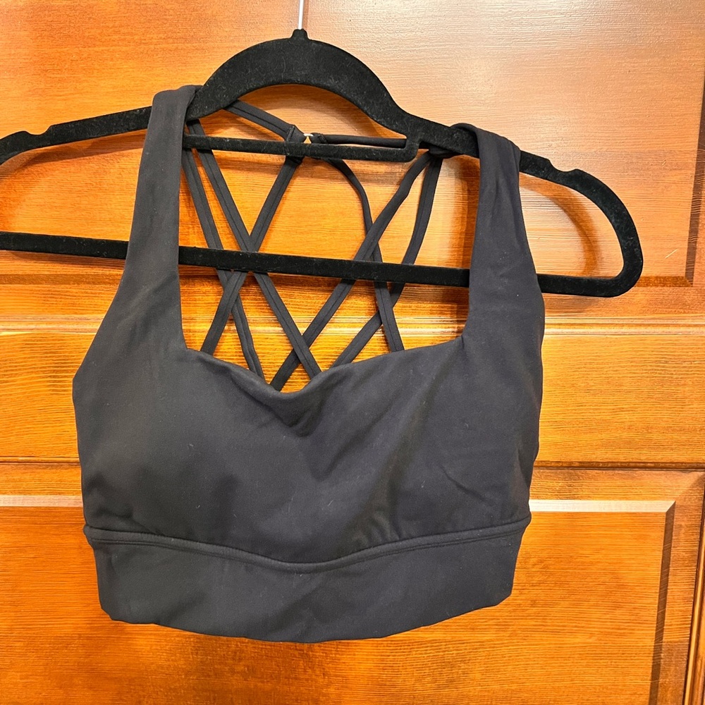 BuffBunny Black Strappy Sports Bra